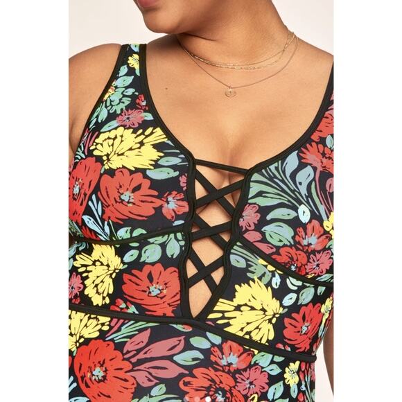 Adore Me Andressa Contour Plus One Piece Swimsuit Womens Size 1X Floral Vibrant‎ - Picture 3 of 14